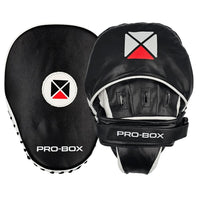 Thumbnail for Pro Box Black High Impact Focus Mitts Black/White