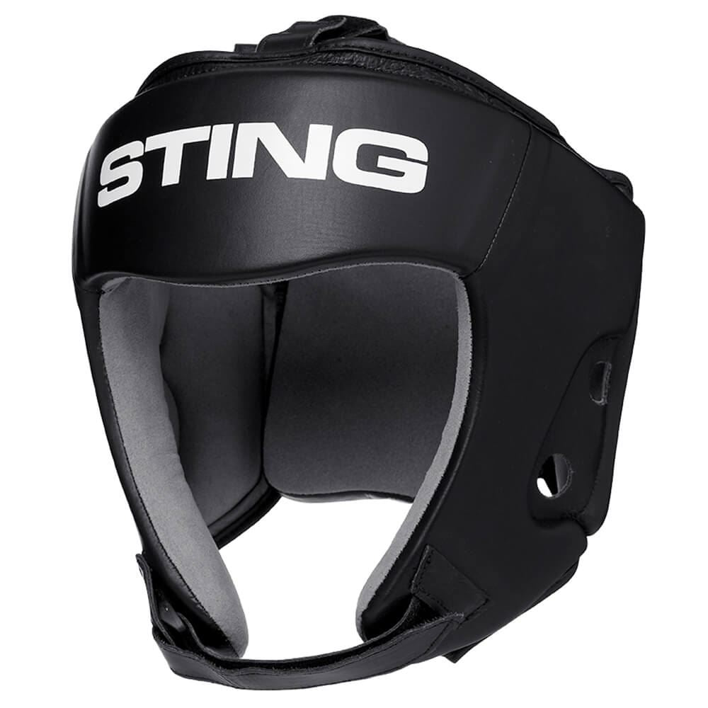 Sting Orion Gel Open Face Head Guard White/Black