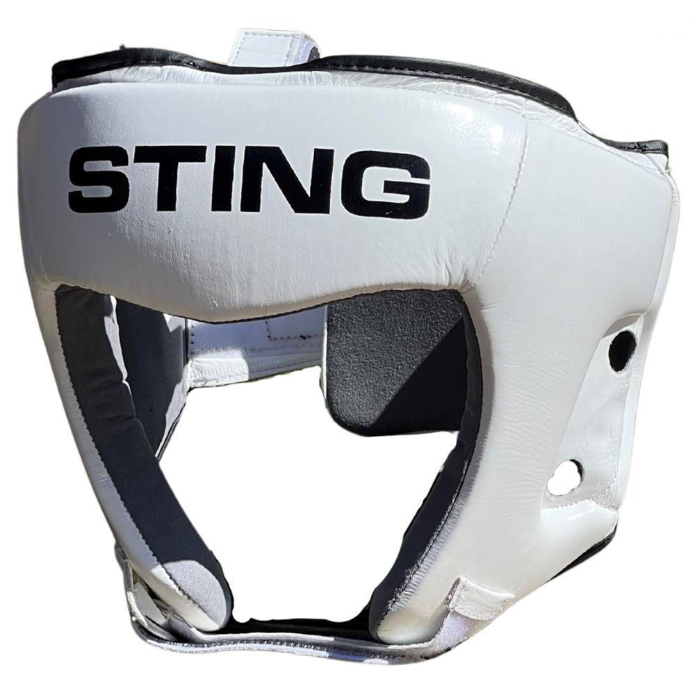 Sting Orion Gel Open Face Head Guard White/Black
