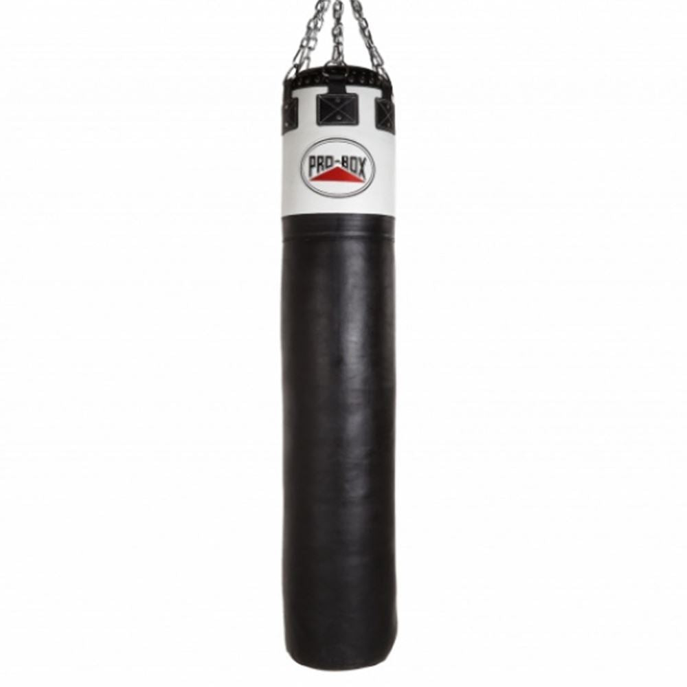 Pro Box Black-White Leather Punchbag