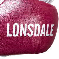 Thumbnail for Lonsdale X60 PU Training Glove Maroon/Silver 12oz