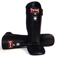 Thumbnail for Twins Black Slim Padded Shin Pads