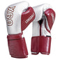 Lonsdale X60 PU Training Glove Maroon/Silver 12oz