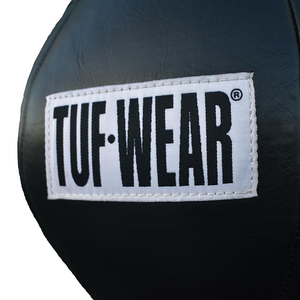 Tuf Wear All Black Leather Uppercut Spring Bag Black
