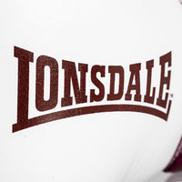 Thumbnail for Lonsdale L60 Hook & Loop Training Glove  White/Maroon 12oz