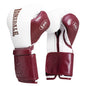 Lonsdale L60 Hook & Loop Training Glove  White/Maroon 12oz