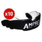 Multi-Buy - 10 X Ampro Pro Fit Mouthguard Black/White