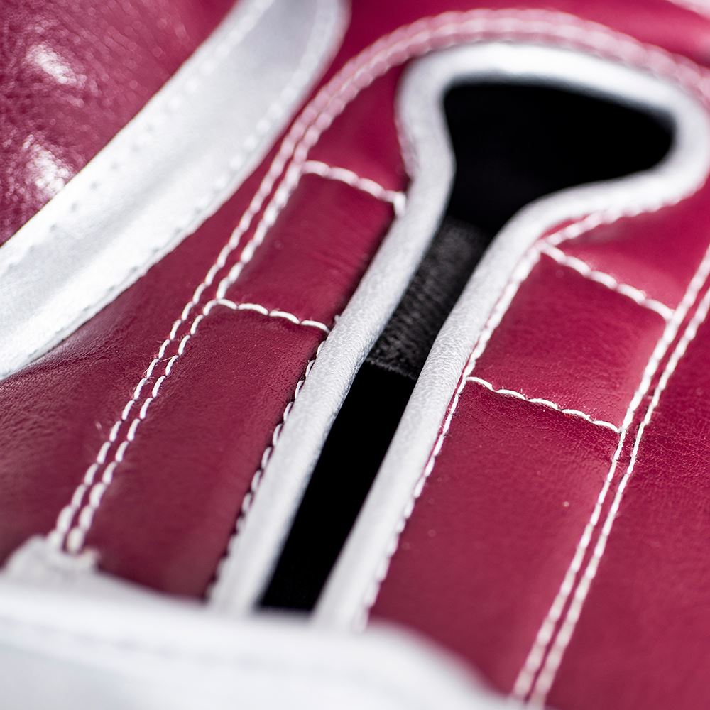 Lonsdale X60 PU Training Glove Maroon/Silver 12oz