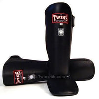 Thumbnail for Twins Black Slim Padded Shin Pads